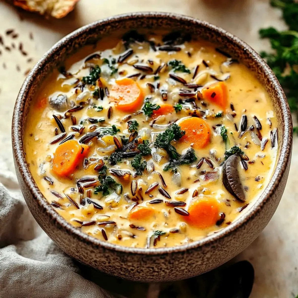 Cozy Autumn Wild Rice Soup: Warming and Flavorful