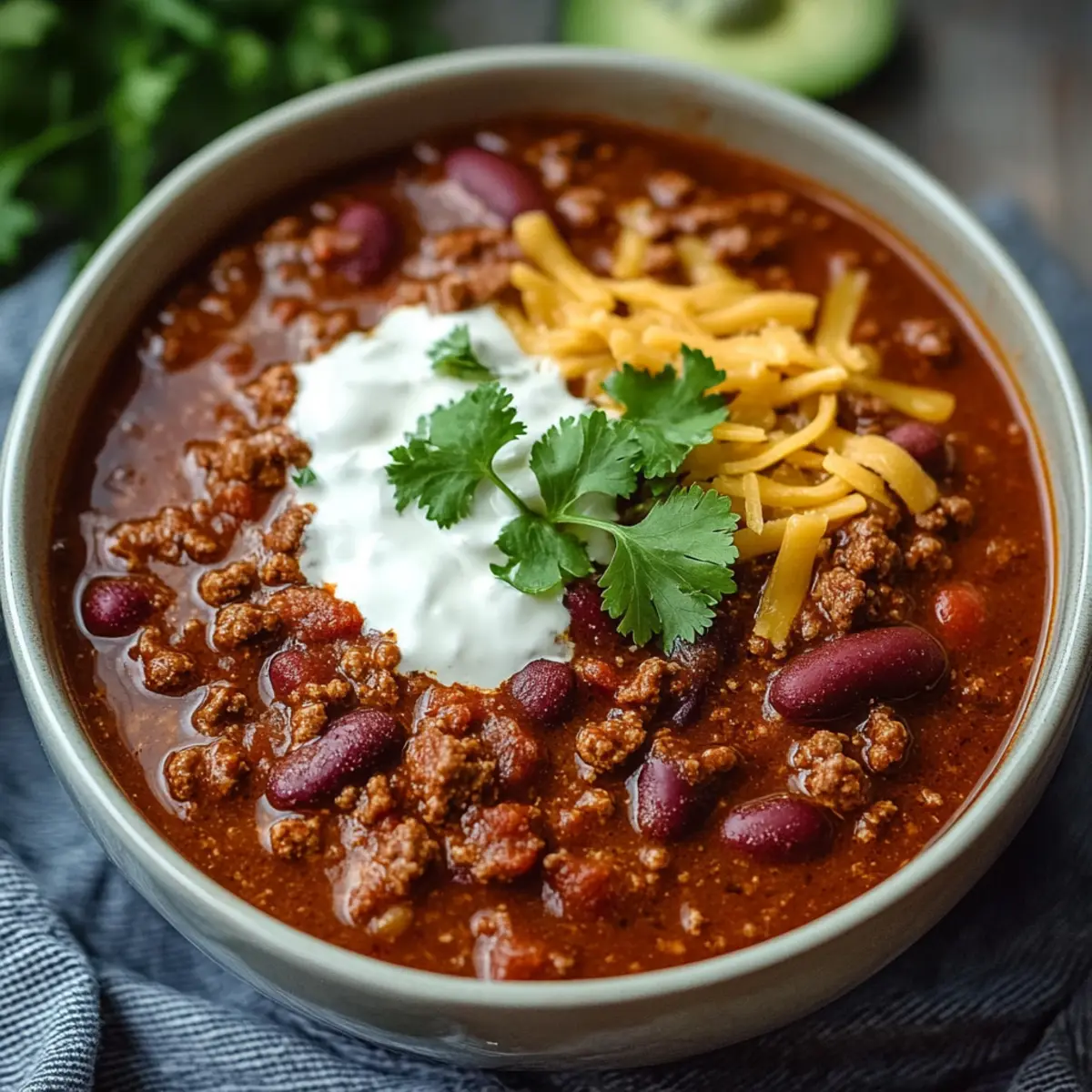 Easy Crockpot Ground Beef Chili with Beans