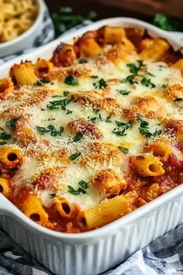 Dump-and-Bake Chicken Parmesan Casserole - No Fuss, All Flavor