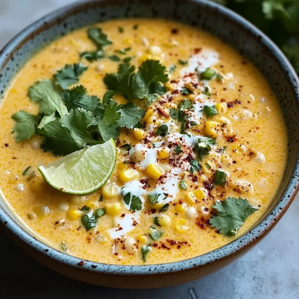 Mexican Street Corn Soup Crockpot Recipe for Cozy Nights