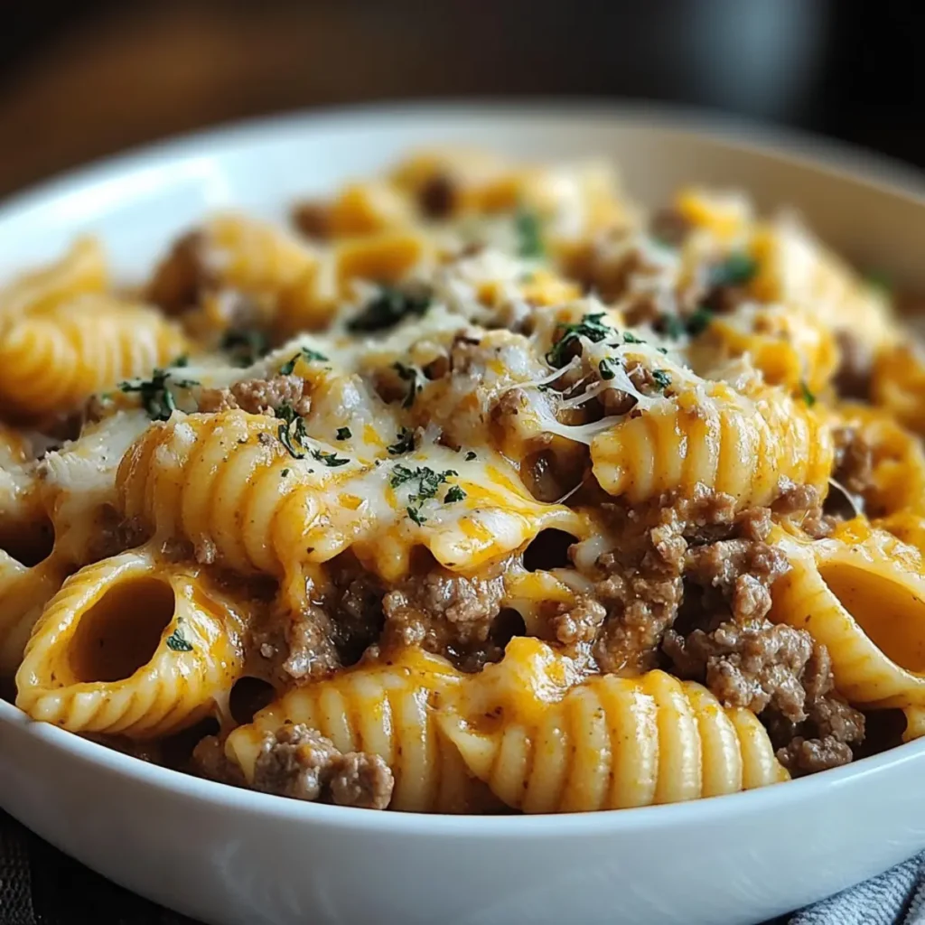 Easy Crockpot Cheesy Ranch Beef Pasta Shells Recipe