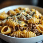 Easy Crockpot Cheesy Ranch Beef Pasta Shells Recipe