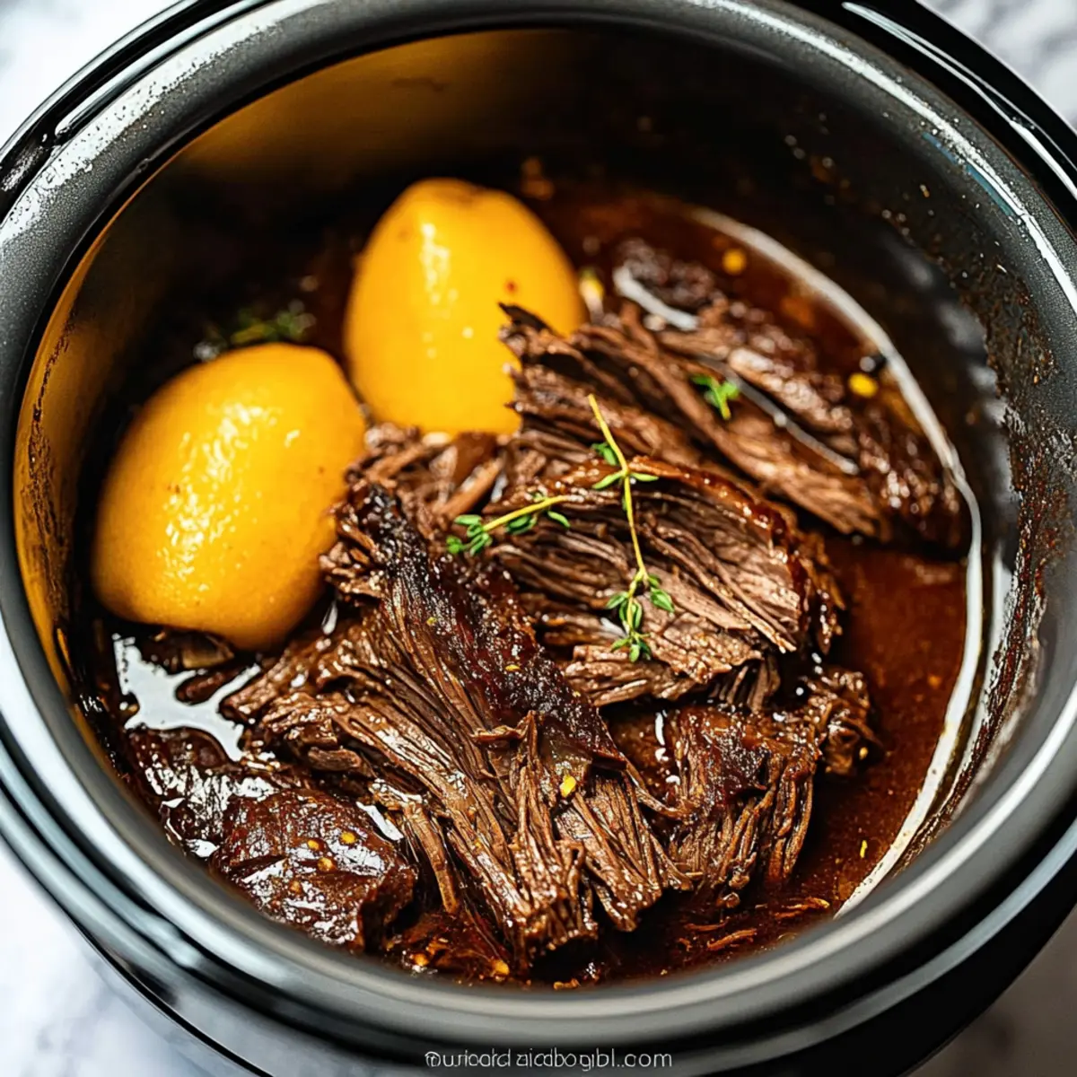 Easy Mississippi Pot Roast Slow Cooker Recipe