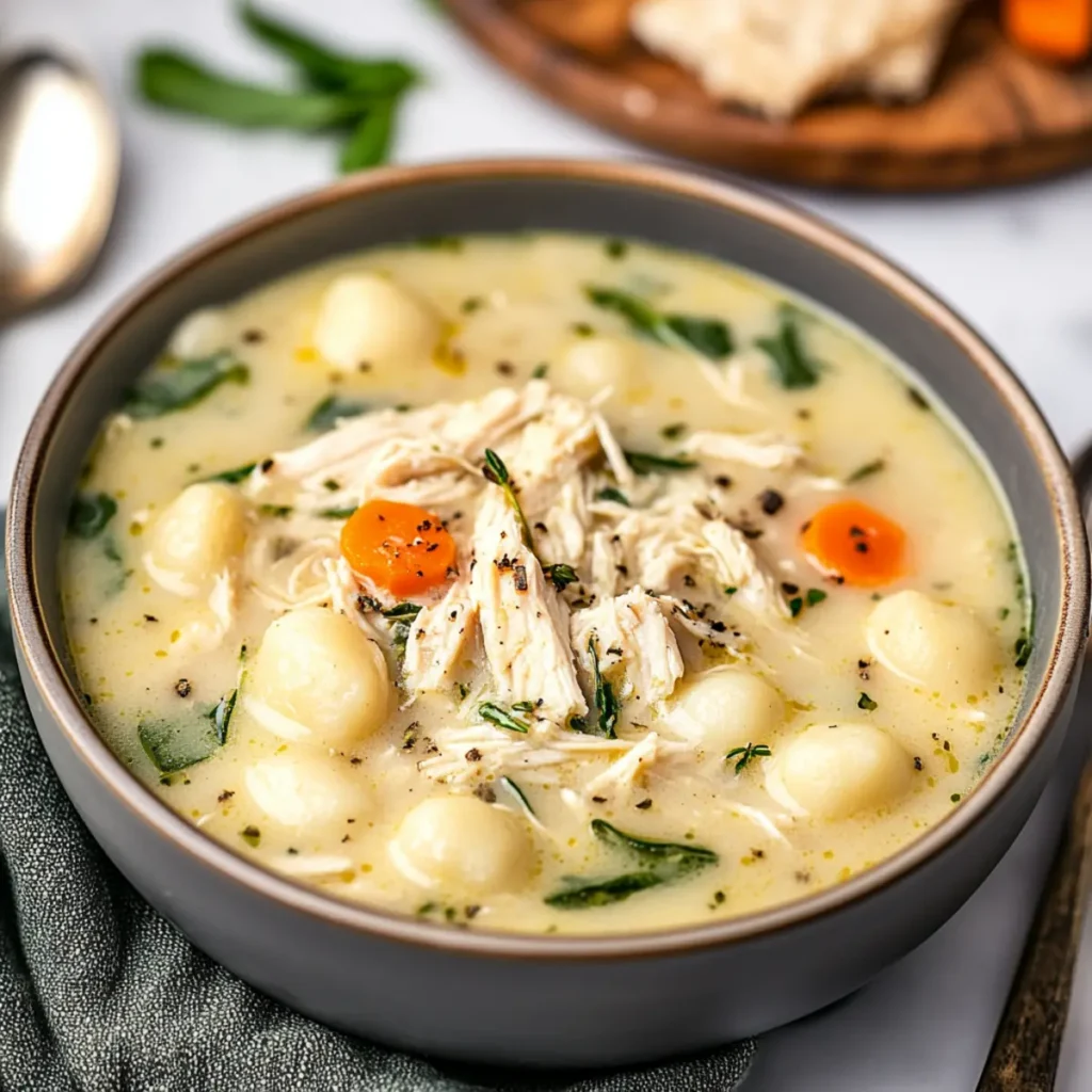 Easy Rotisserie Chicken Gnocchi Soup