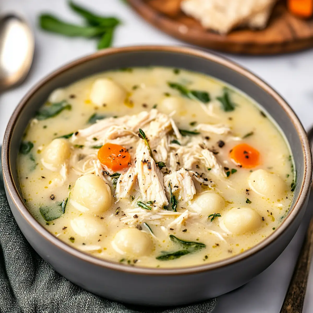 Easy Rotisserie Chicken Gnocchi Soup