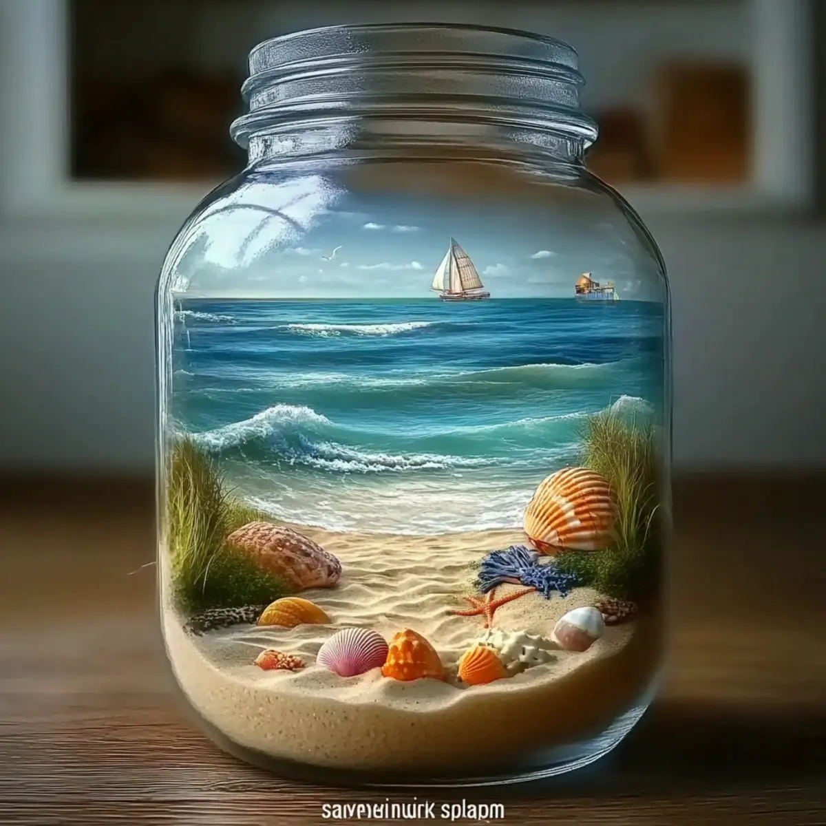 Beach-in-a-Bottle Calming Jar: A Soothing DIY Escape in a Jar - Savory Splash