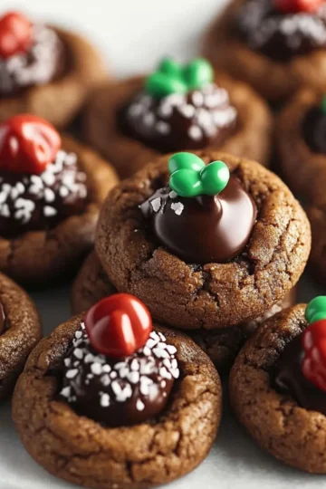Chocolate Blossom Cookies