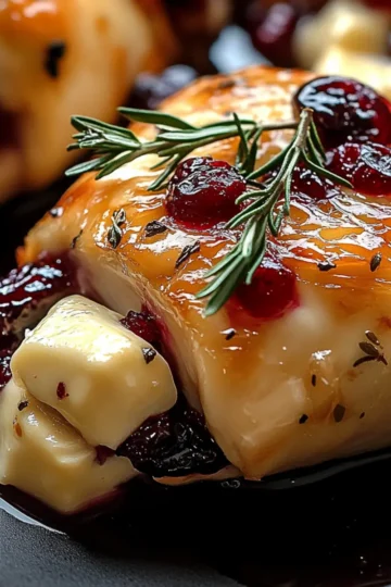 Cranberry Brie Stuffed Chicken