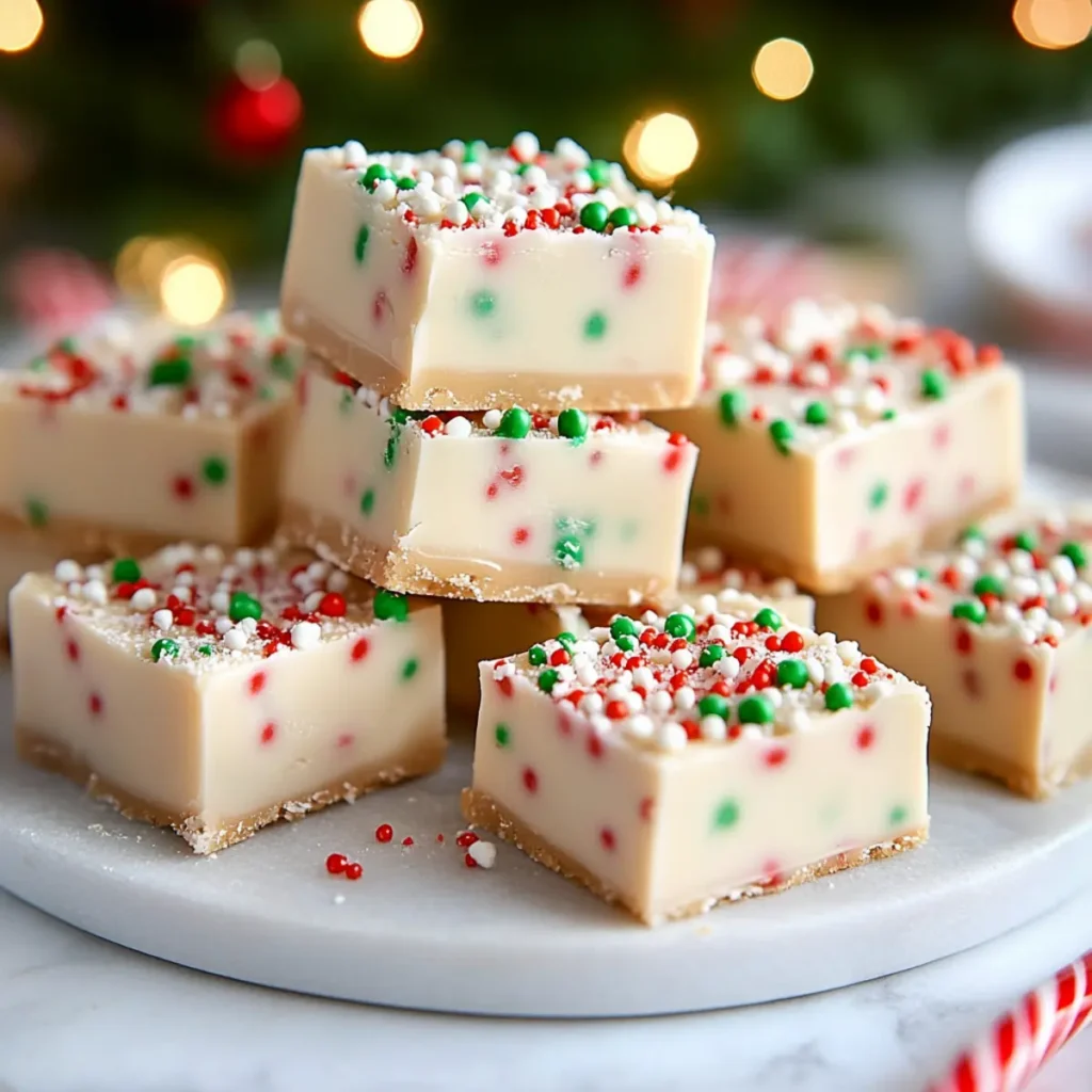 Easy Sugar Cookie Christmas Fudge