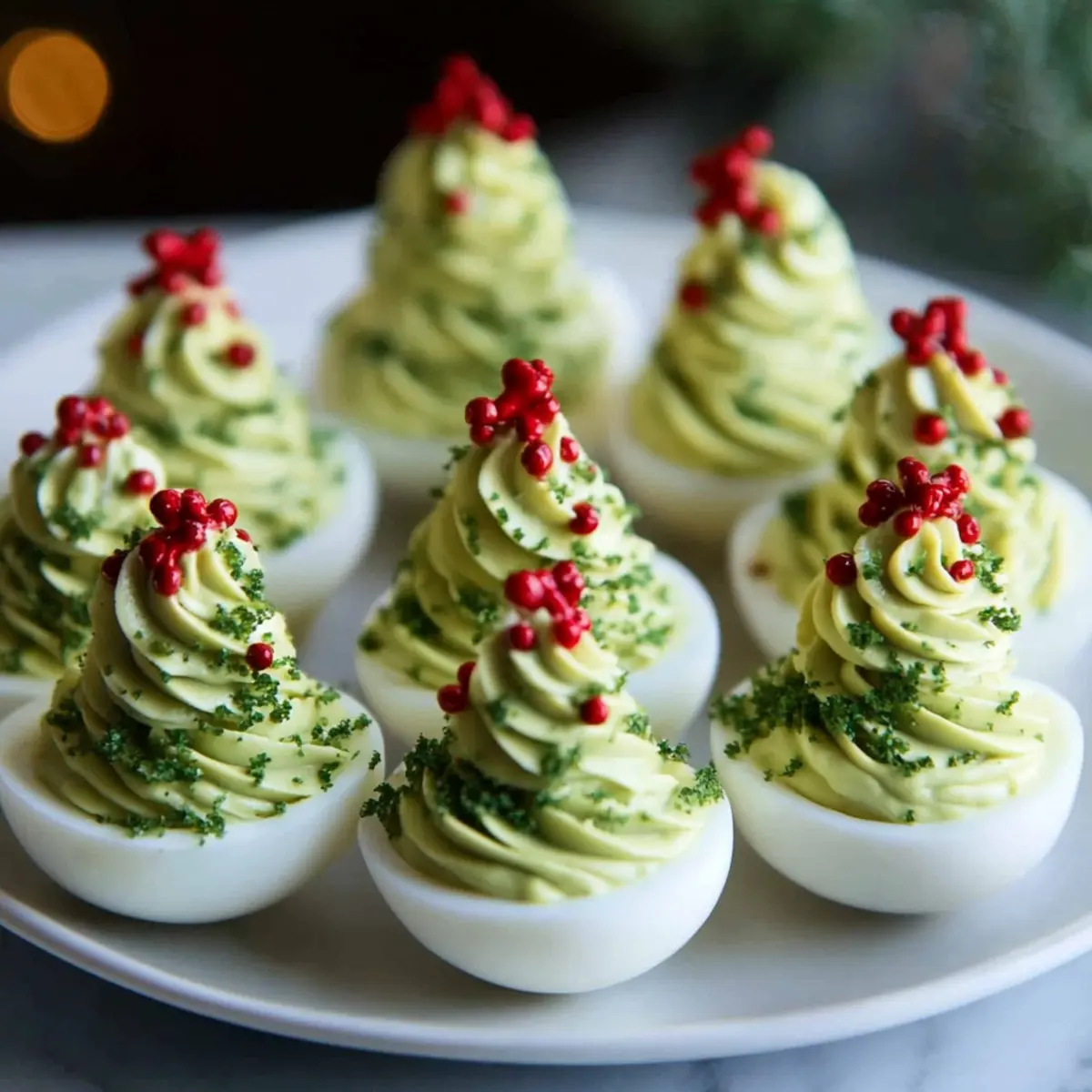 Deviled Egg Christmas Trees: A Whimsical Twist on a Classic! ✨