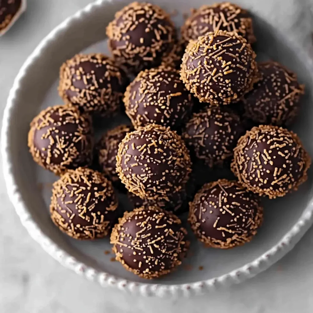 Festive Orange Chocolate Christmas Truffles