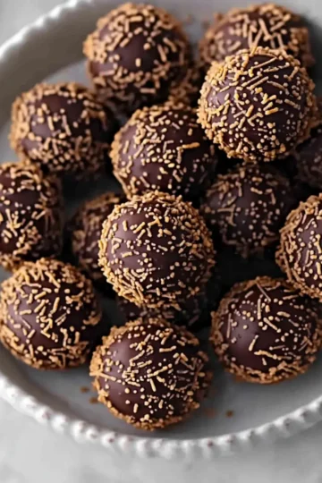 Festive Orange Chocolate Christmas Truffles