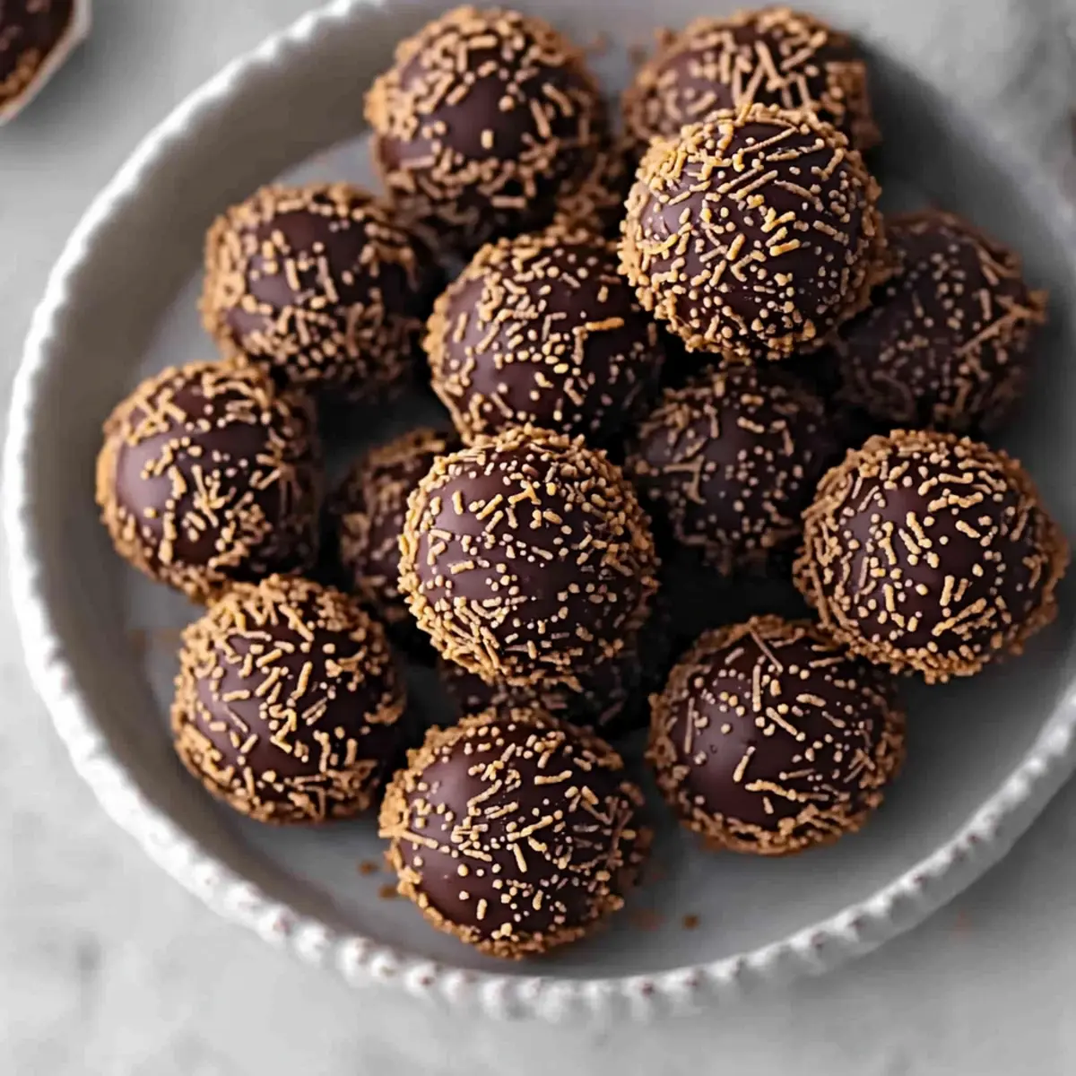Festive Orange Chocolate Christmas Truffles