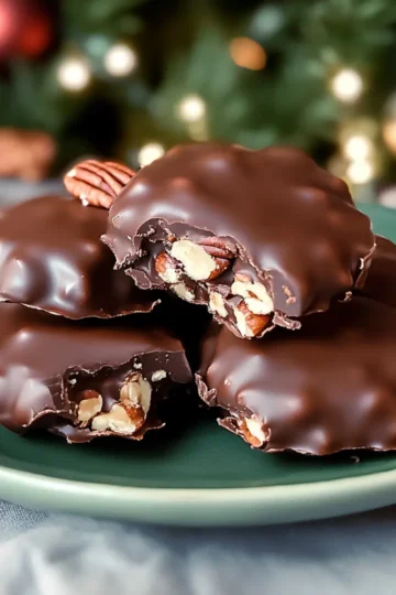 Easy Christmas Pecan Turtles
