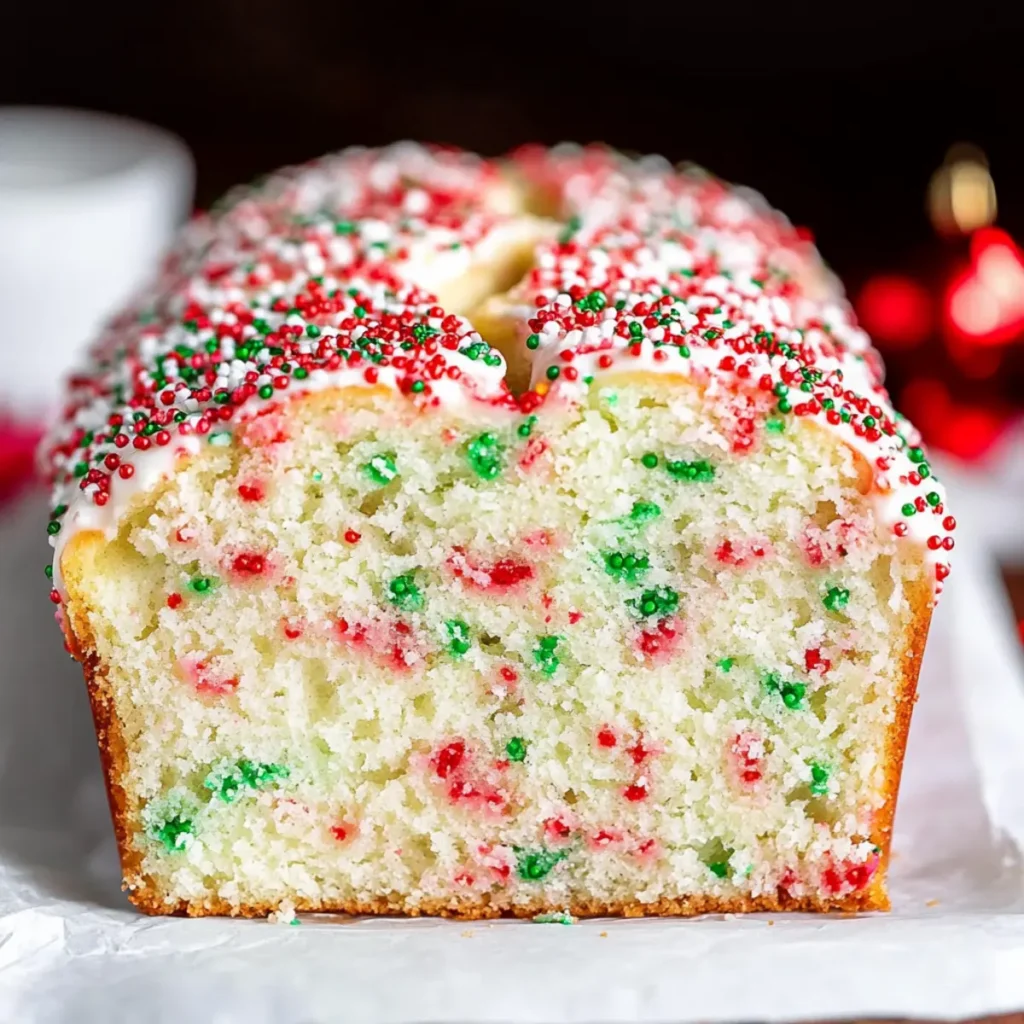 Festive Christmas Sprinkle Buttermilk Bread - Easy Holiday Recipe