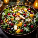 Delicious Christmas Salad with Honey Mustard Dressing