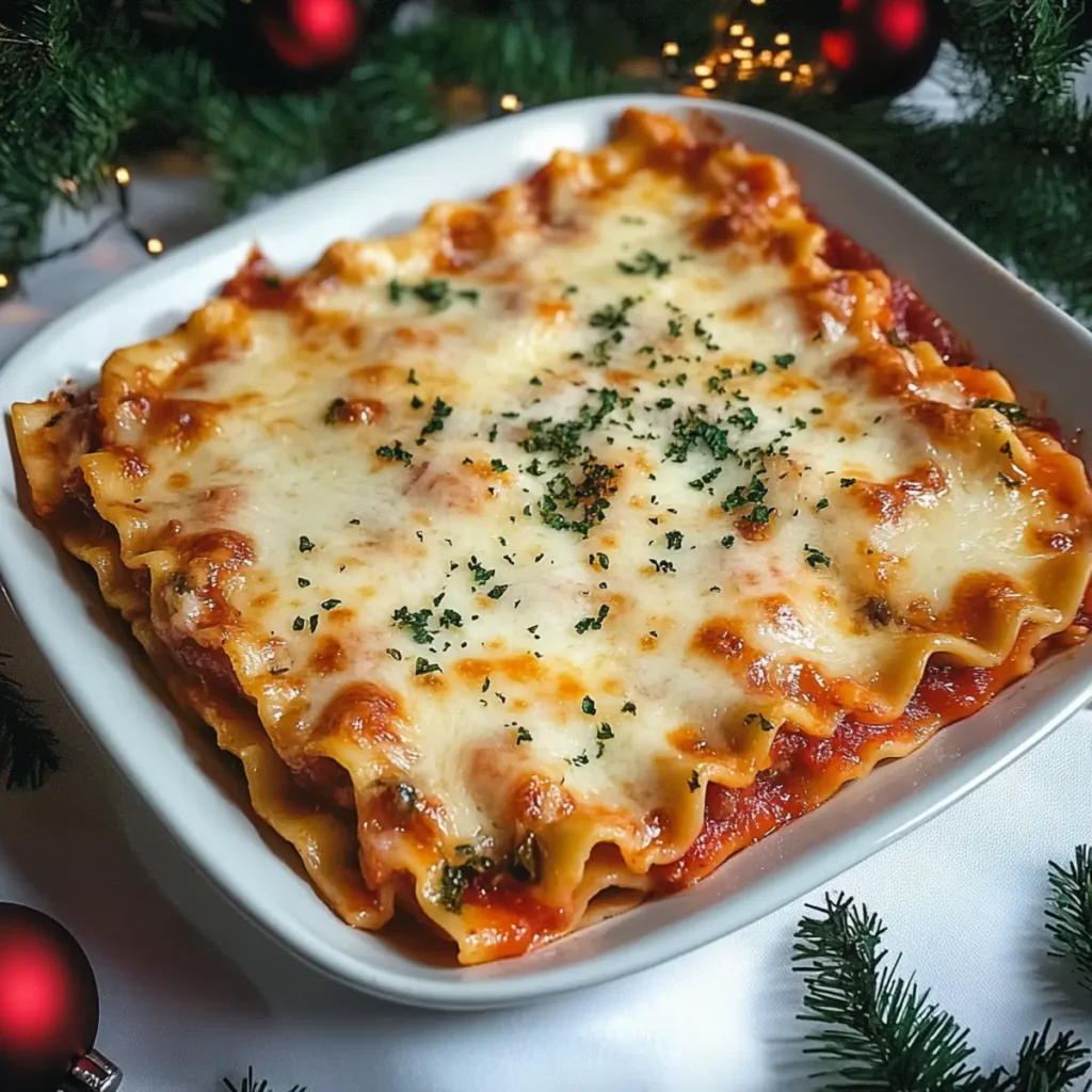 Holiday Christmas Lasagna