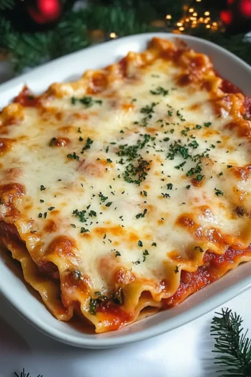 Holiday Christmas Lasagna
