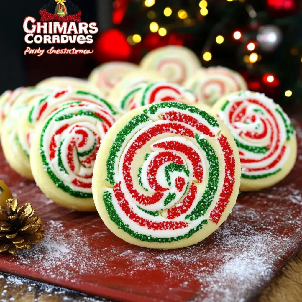 Christmas Pinwheel Sugar Cookies